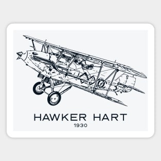 Hawker Hart 1930 British Biplane Light Bomber Magnet